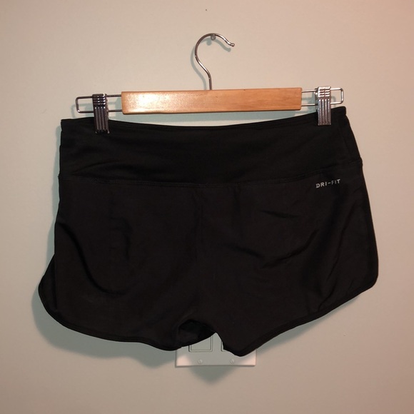 Black Nike Dri Fit Crew Running Shorts Size S - Picture 2 of 3